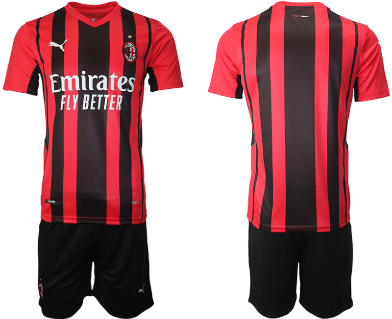 AC milan home name&number 2021/22 Soccer Kit